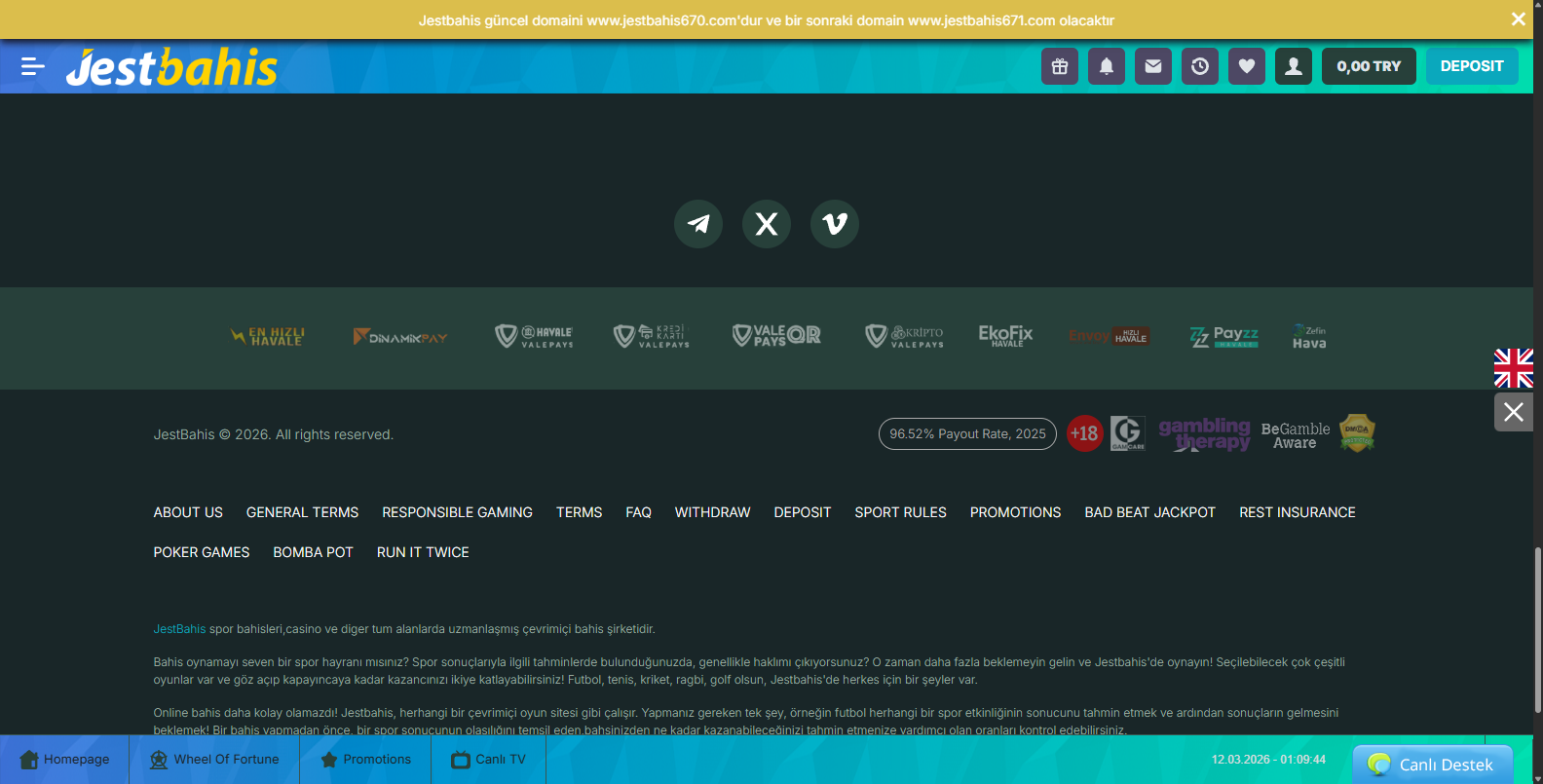 Jestbahis Para Çekme İşlemleri
