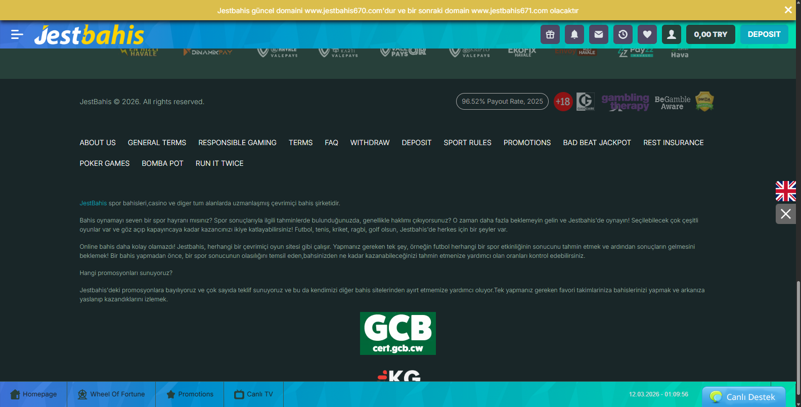 Jestbahis Yeni Bonuslar